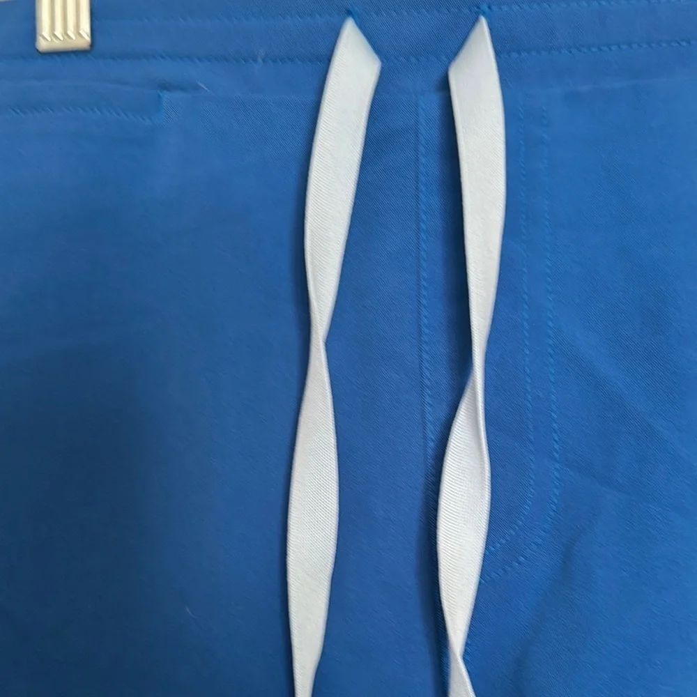 Figs Blue Joggers with Elastic Waistband and Relaxed Fit
